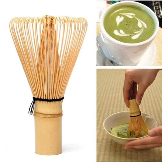 Japanese Bamboo Matcha Whisk, 64 Prongs